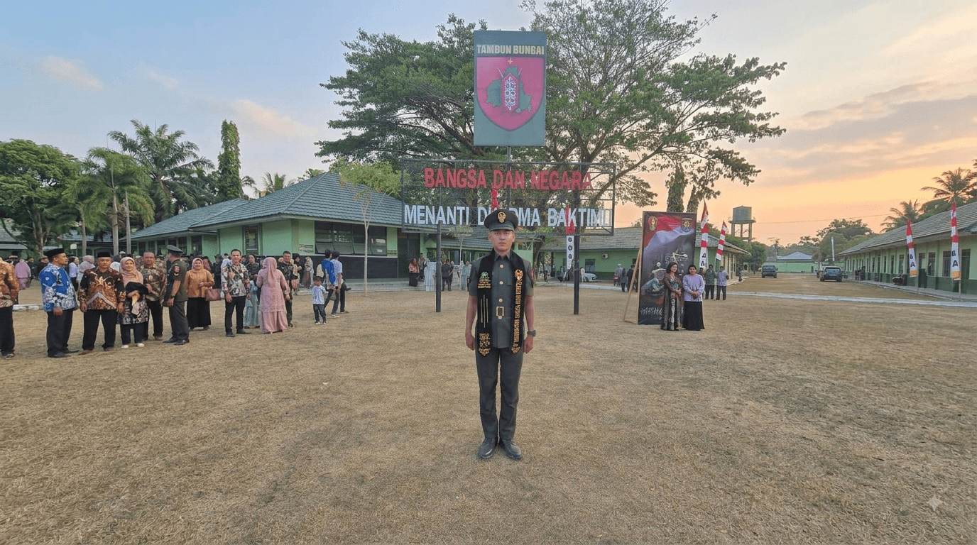 komandan Apel Hari Santri Jabat Serda TNI
